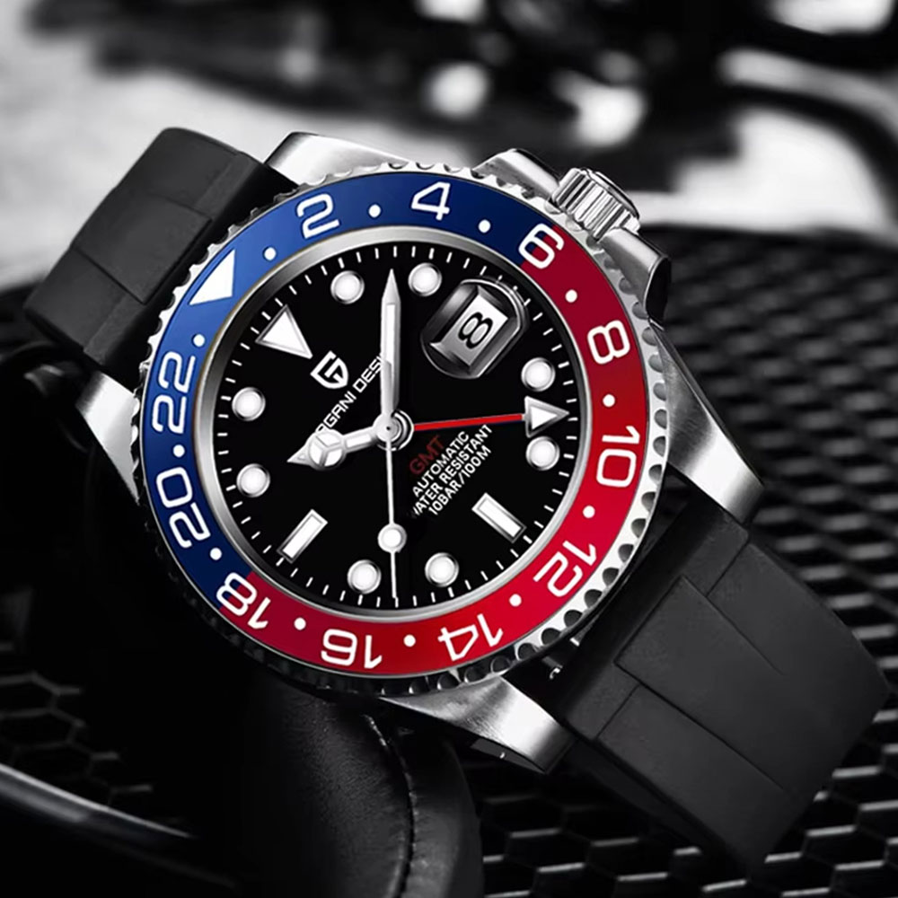 Luxury Watch La - 40mm PAGANI DESIGN GMT Herrenuhr Klassische