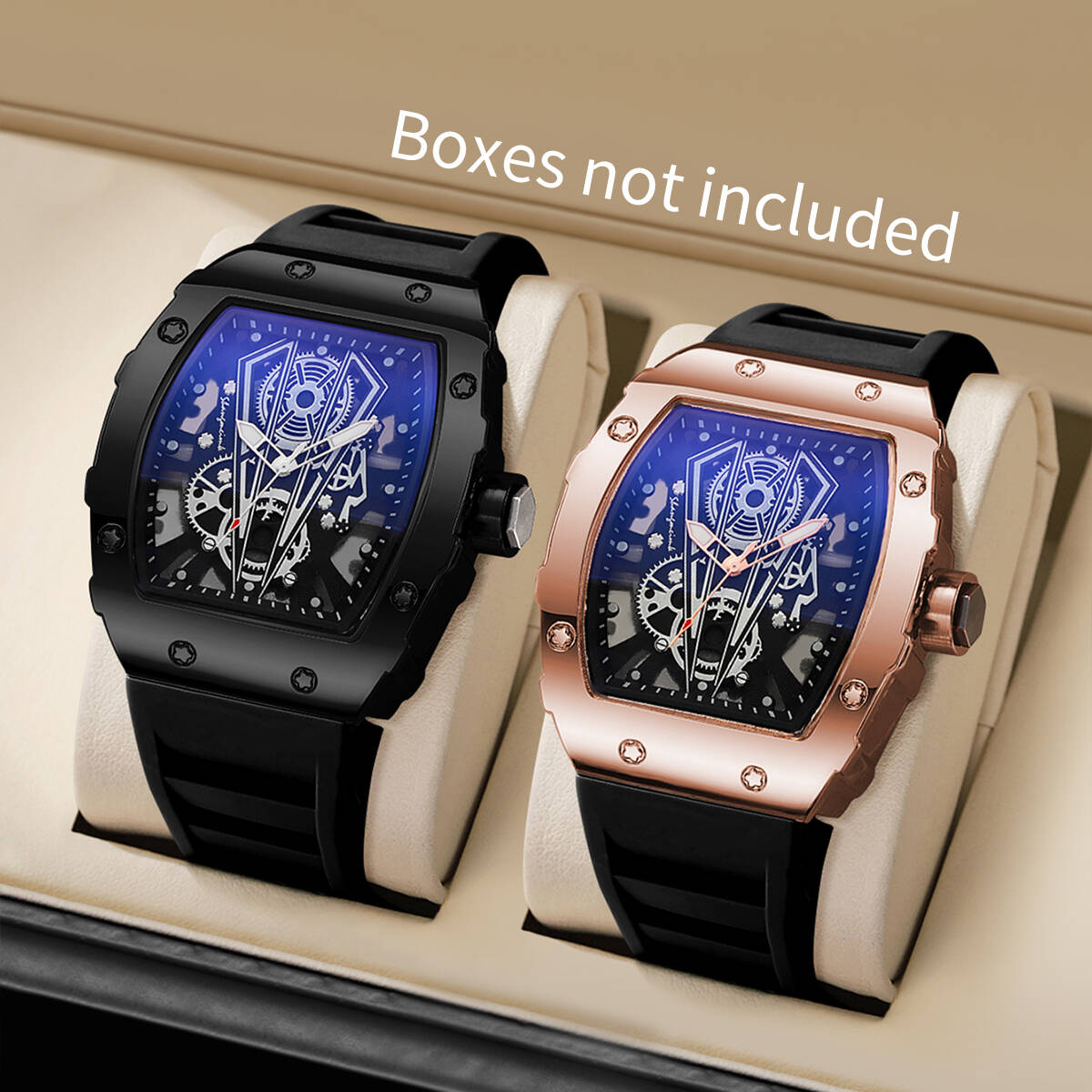 Luxury Watch Organizer For Men - 1/2PCS Luxus Große Zifferblatt Männer Quarzuhr