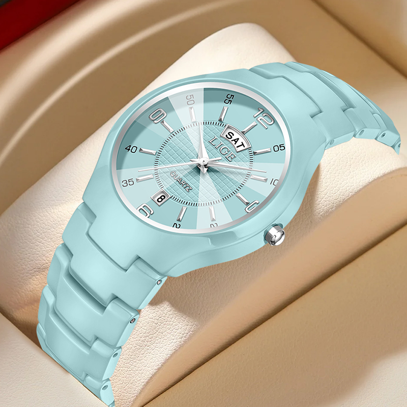 Luxury Watch Display - LIGE Luxuriöse Elegante Quarz-Damenuhren Mode Keramik