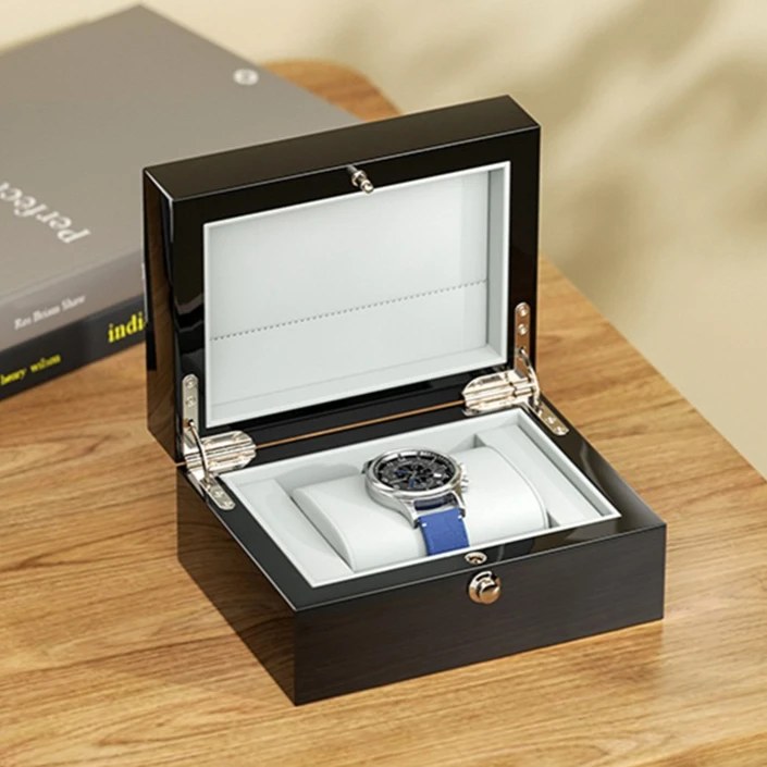 Luxury Watch Organizer For Men - Luxus-Uhrenbox mit Klappdeckel Armbanduhren-Aufbewahrungsbox für Herren