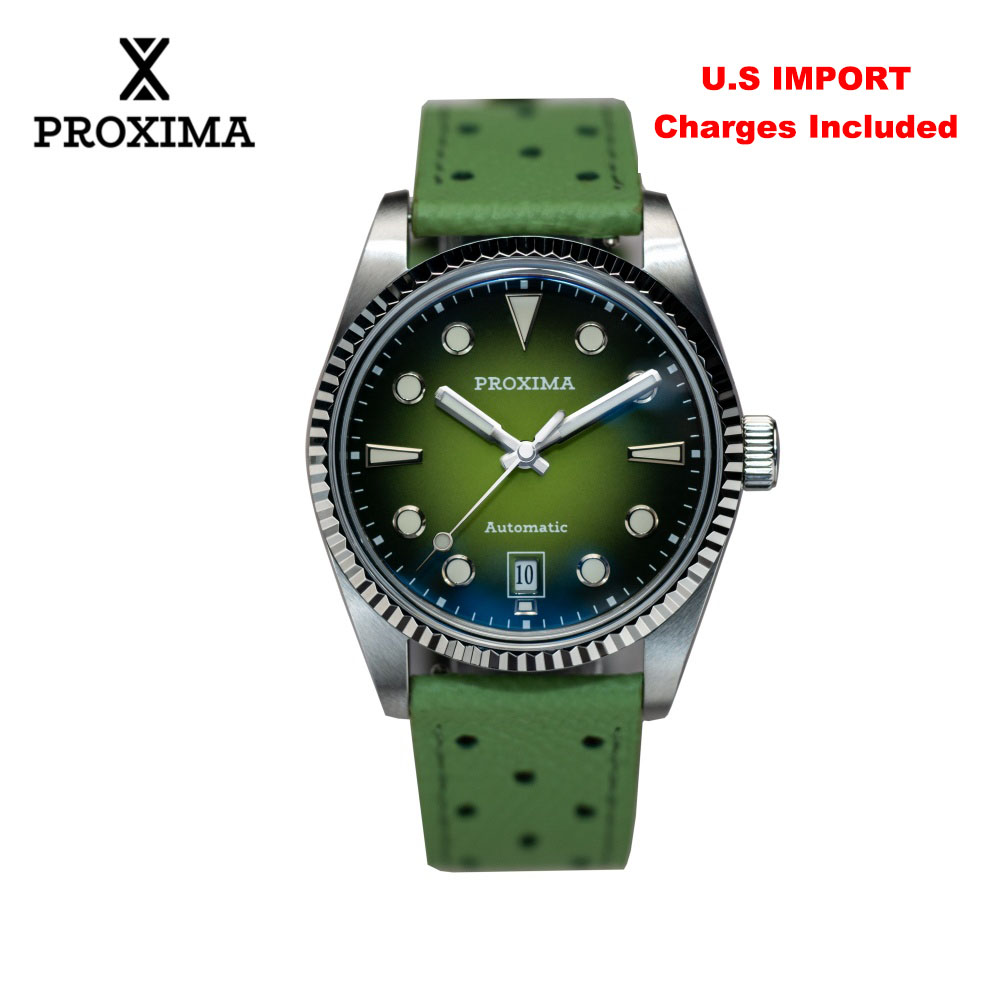 Cloisonne Enamel Dial - Proxima PX1750 Herrenuhr, 37 mm, modisches