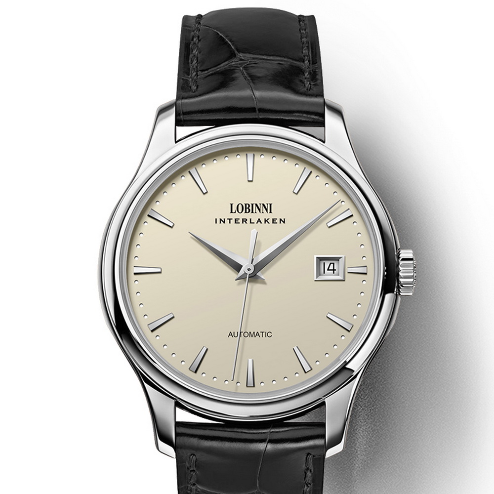 Dress Watch Ultra Thin - LOBINNI Männer Automatische Uhr Schweiz 39mm