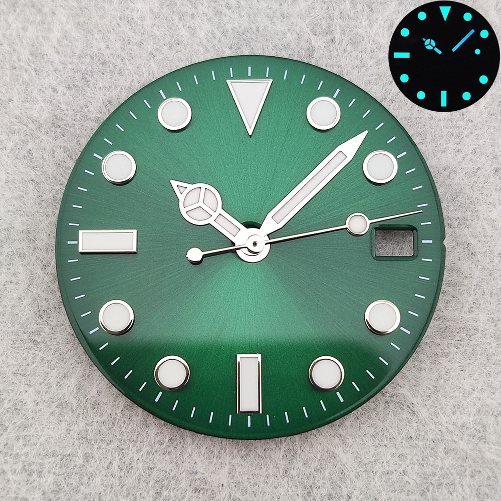 Cloisonne Enamel Dial - 28,5 mm großes NH35-Zifferblatt, hochwertiges grünes