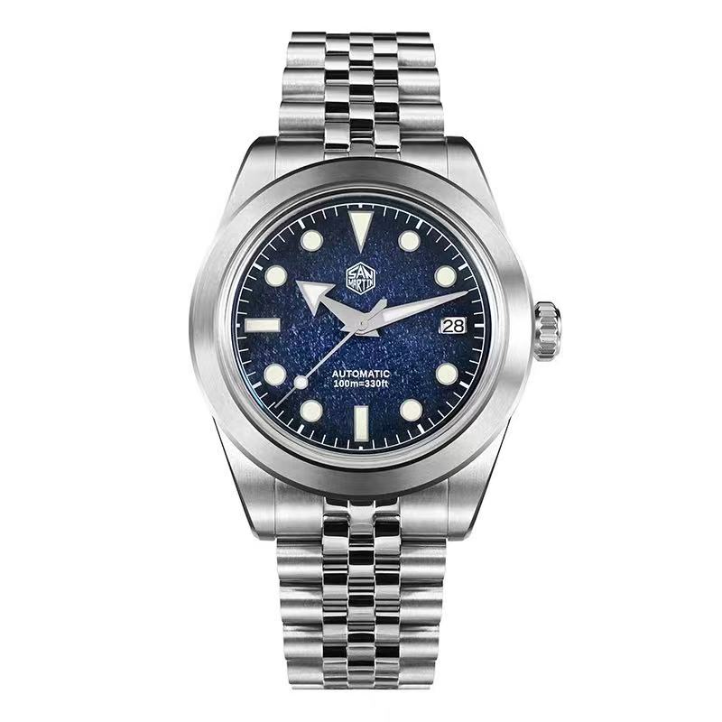 Cloisonne Enamel Dial - San Martin 39 mm Herren-Sportuhr Sunray