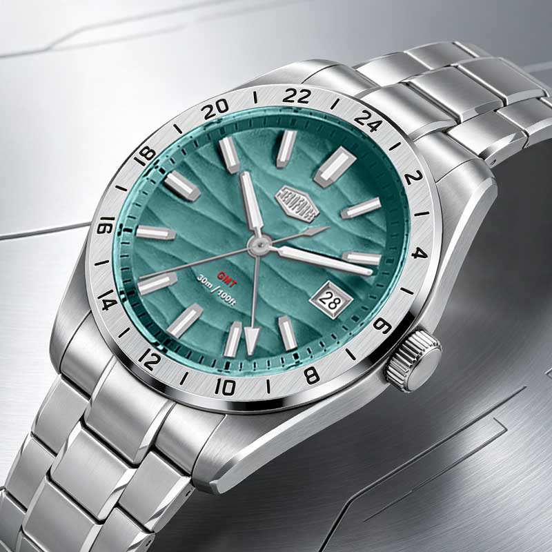 Luxury Watch La - HEROFORCE Qualitäts-Original GMT Herrenuhr Wasserdicht Leuchtend