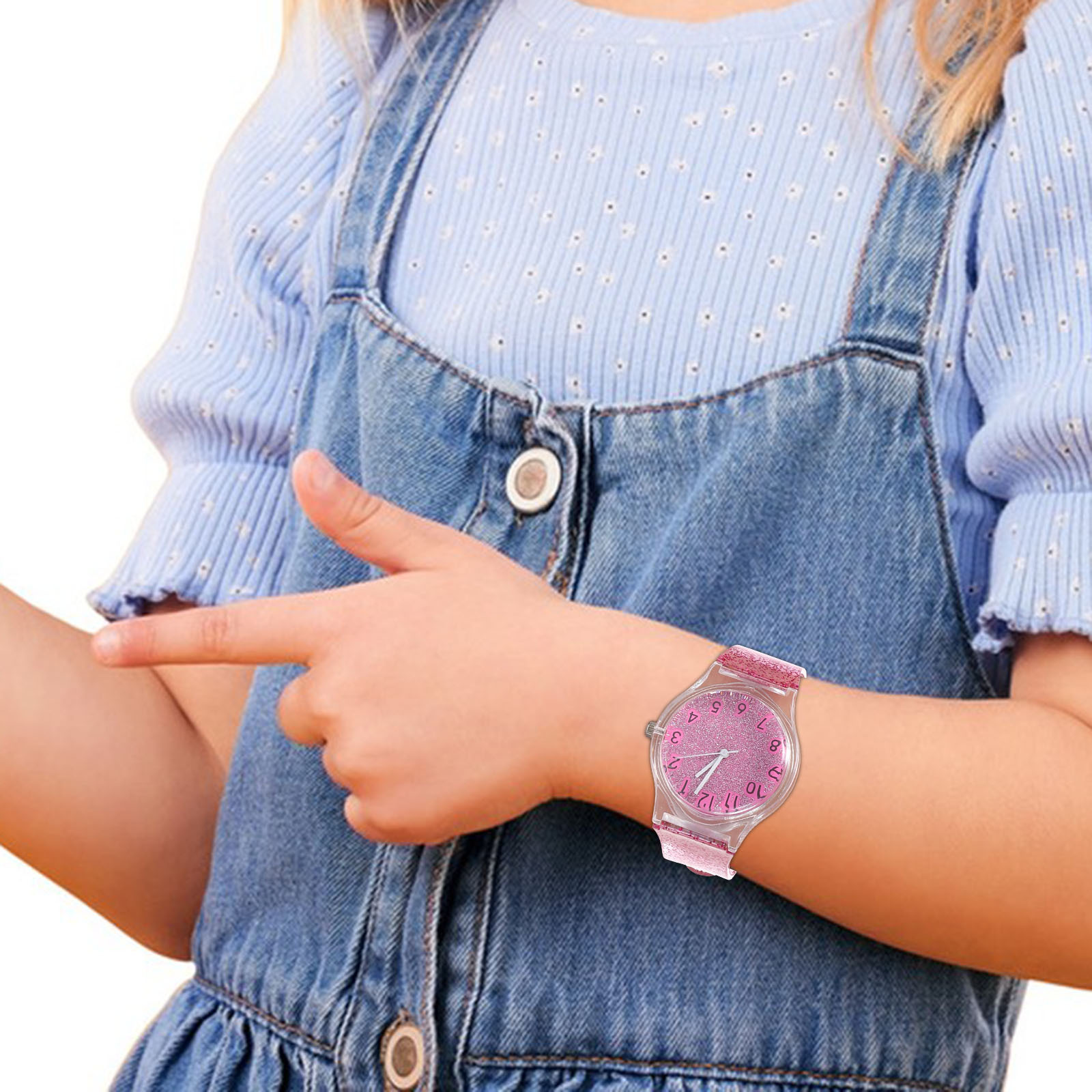 Kinderuhr, buntes, glänzendes  – Luxury Watch White Bewertung und Preis