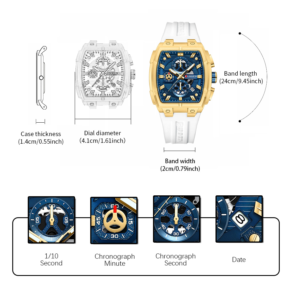CURREN Luxus-Vintage-Uhr für H – Luxury Watch Display Bewertung und Preis