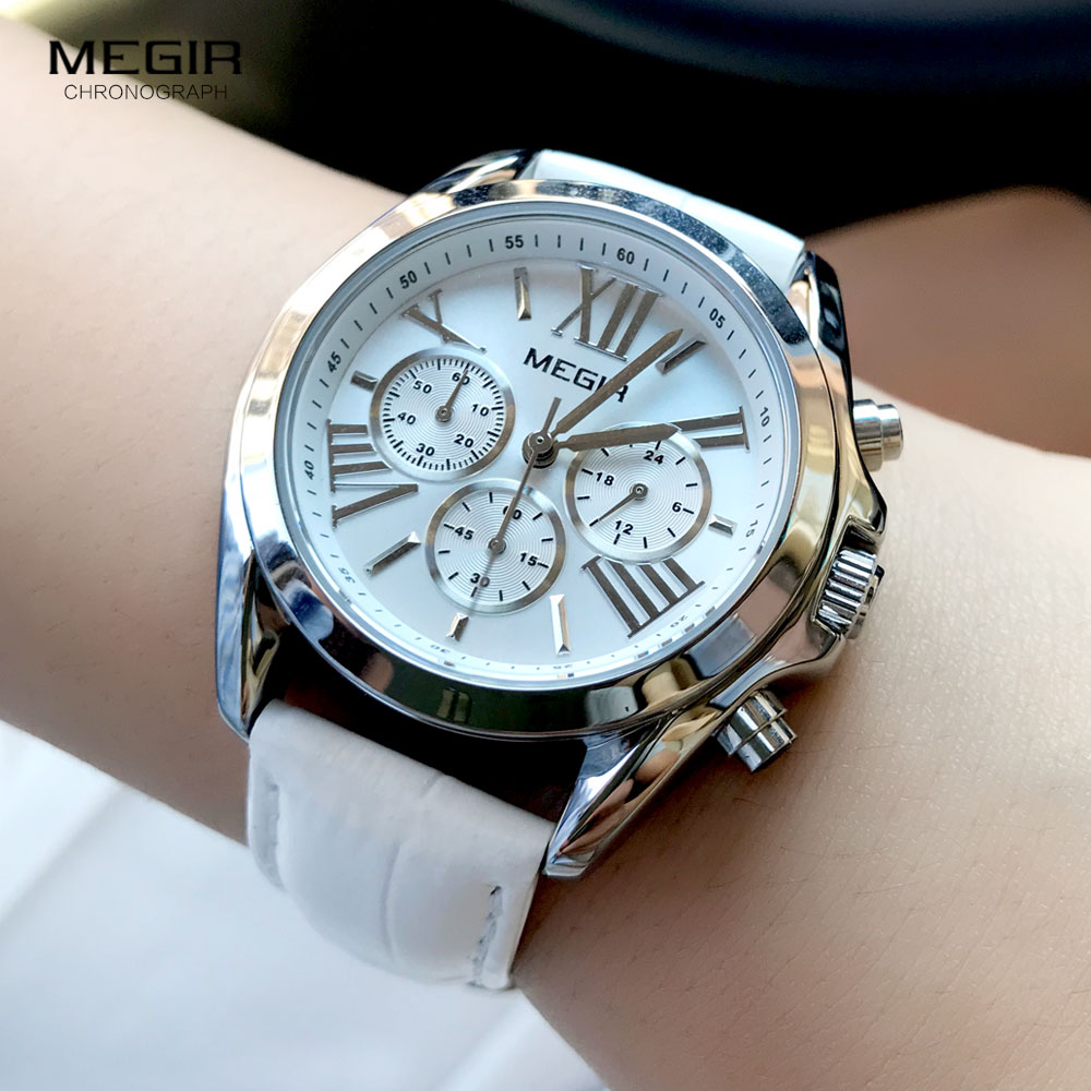 MEGIR2019 Neue Luxus Leder Uhr – Luxury Watch White Bewertung und Preis