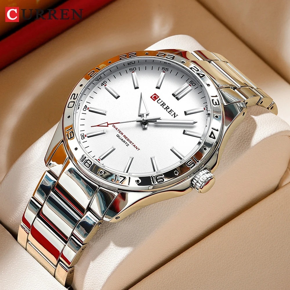 CURREN 8452 Silberweiße Quarz- – Luxury Watch White Bewertung und Preis