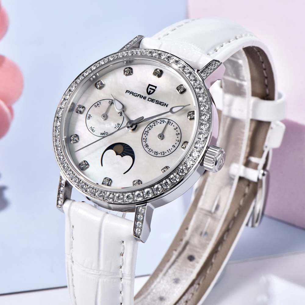 PAGANI DESIGN Damen-Quarzuhr m – Luxury Watch White Bewertung und Preis