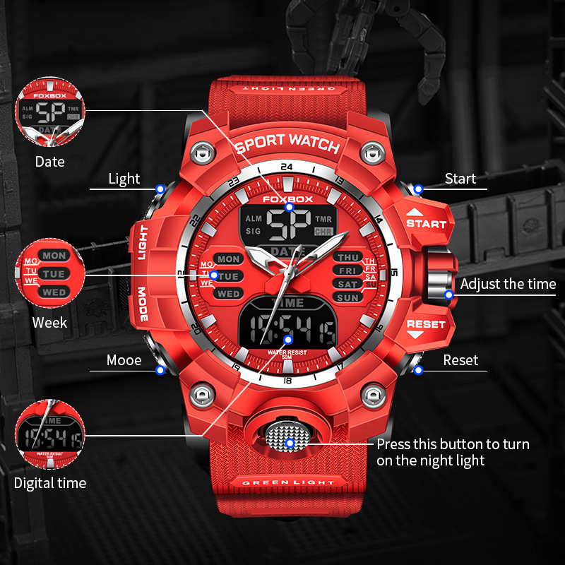 FOXBOX Militäruhr für Herren L – Luxury Watch Organizer For Men Bewertung und Preis