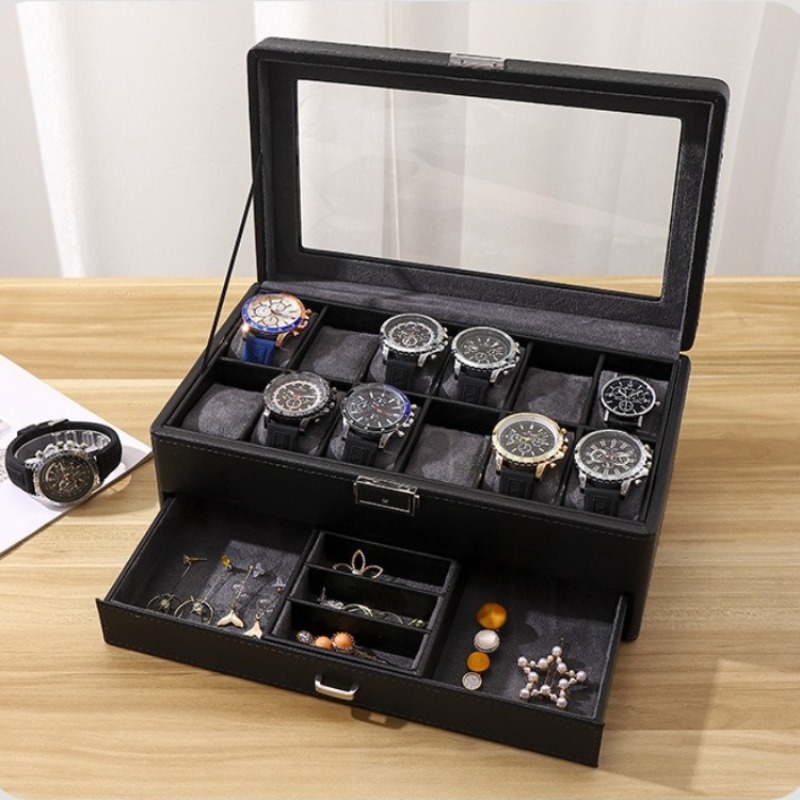 Holzgehäuse, Uhren-Display-Box – Luxury Watch Organizer For Men Bewertung und Preis