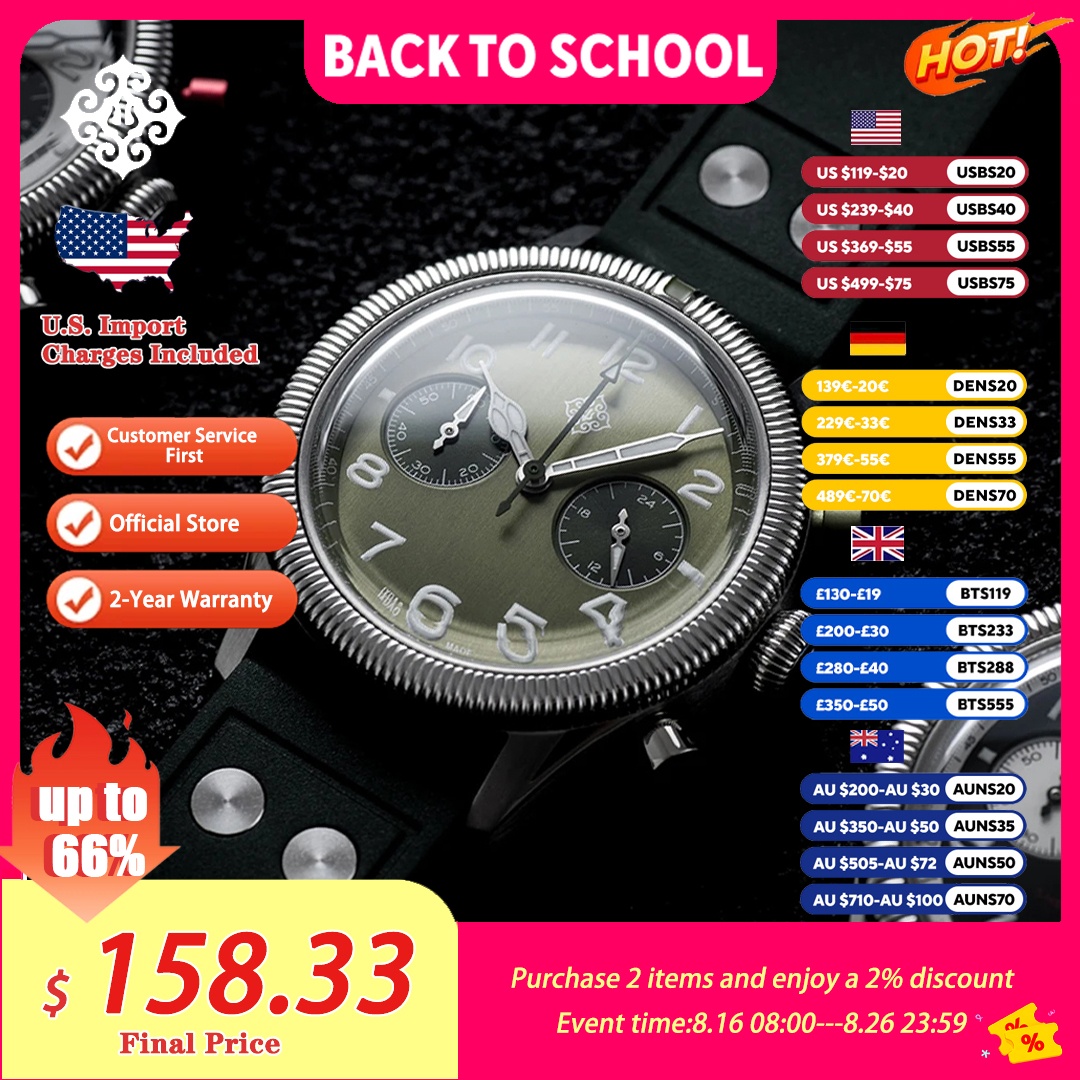 IXDAO 2026 Neue Pilot 39mm VK6 – Chronograph Flyback Watch Bewertung und Preis