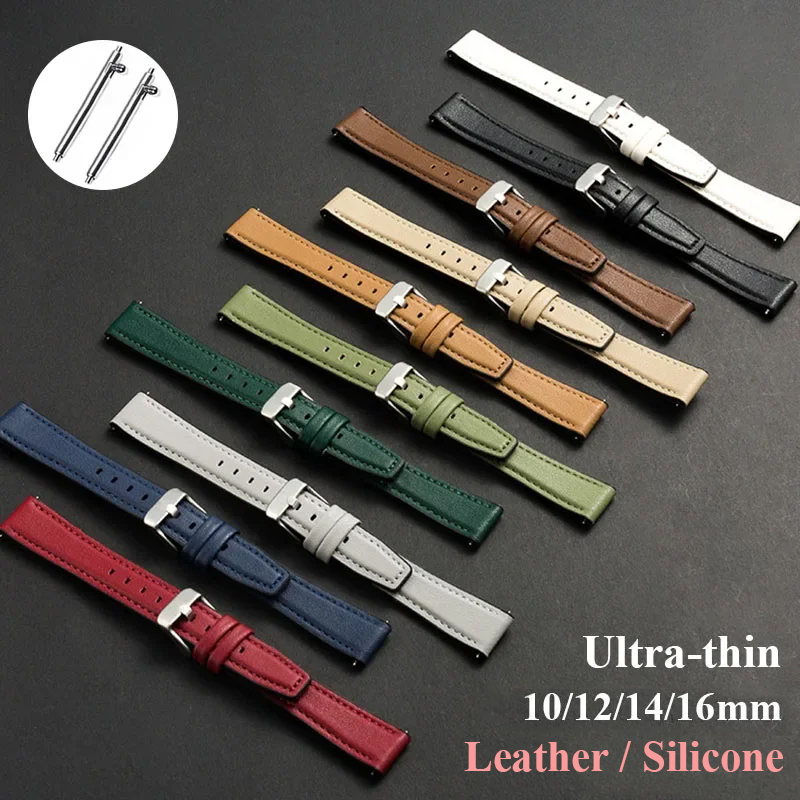 Ultradünnes Leder-Uhrenarmband – Dress Watch Ultra Thin Bewertung und Preis