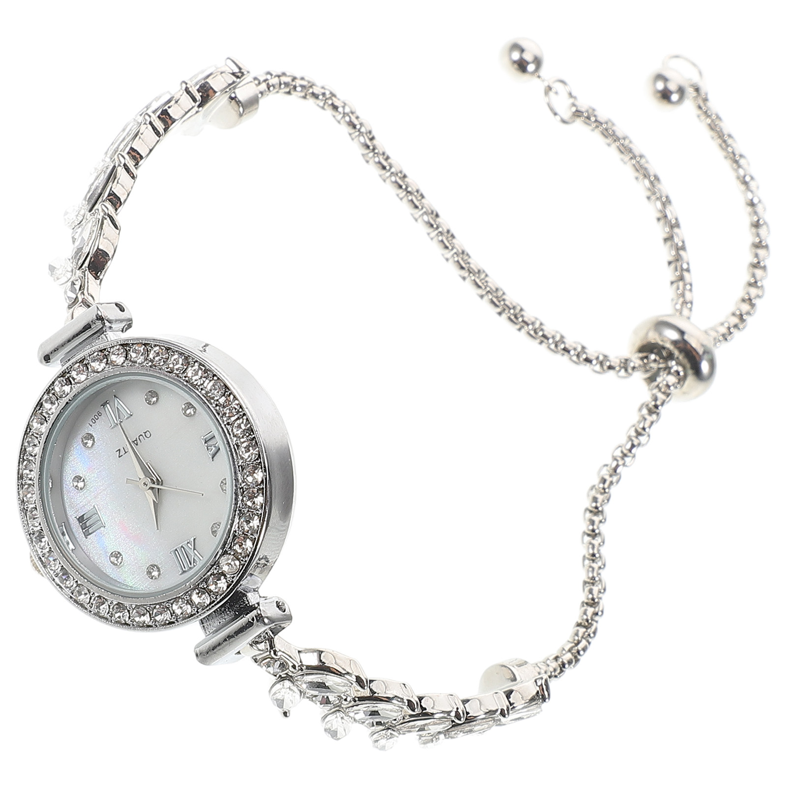 Strass-Quarzuhr für Damen, Sil – Luxury Watch White Bewertung und Preis